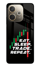 Eat Sleep Trade Repeat Oppo A5 Pro 5G Glass Case