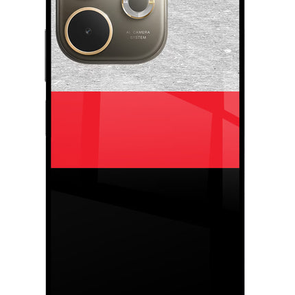 Tri Color Pattern Oppo A5 Pro 5G Glass Case