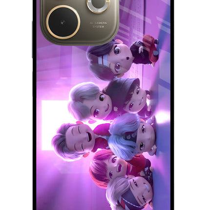 BTS Chibi Oppo A5 Pro 5G Glass Case