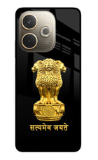 Satyamev Jayate Golden Oppo A5 Pro 5G Glass Case