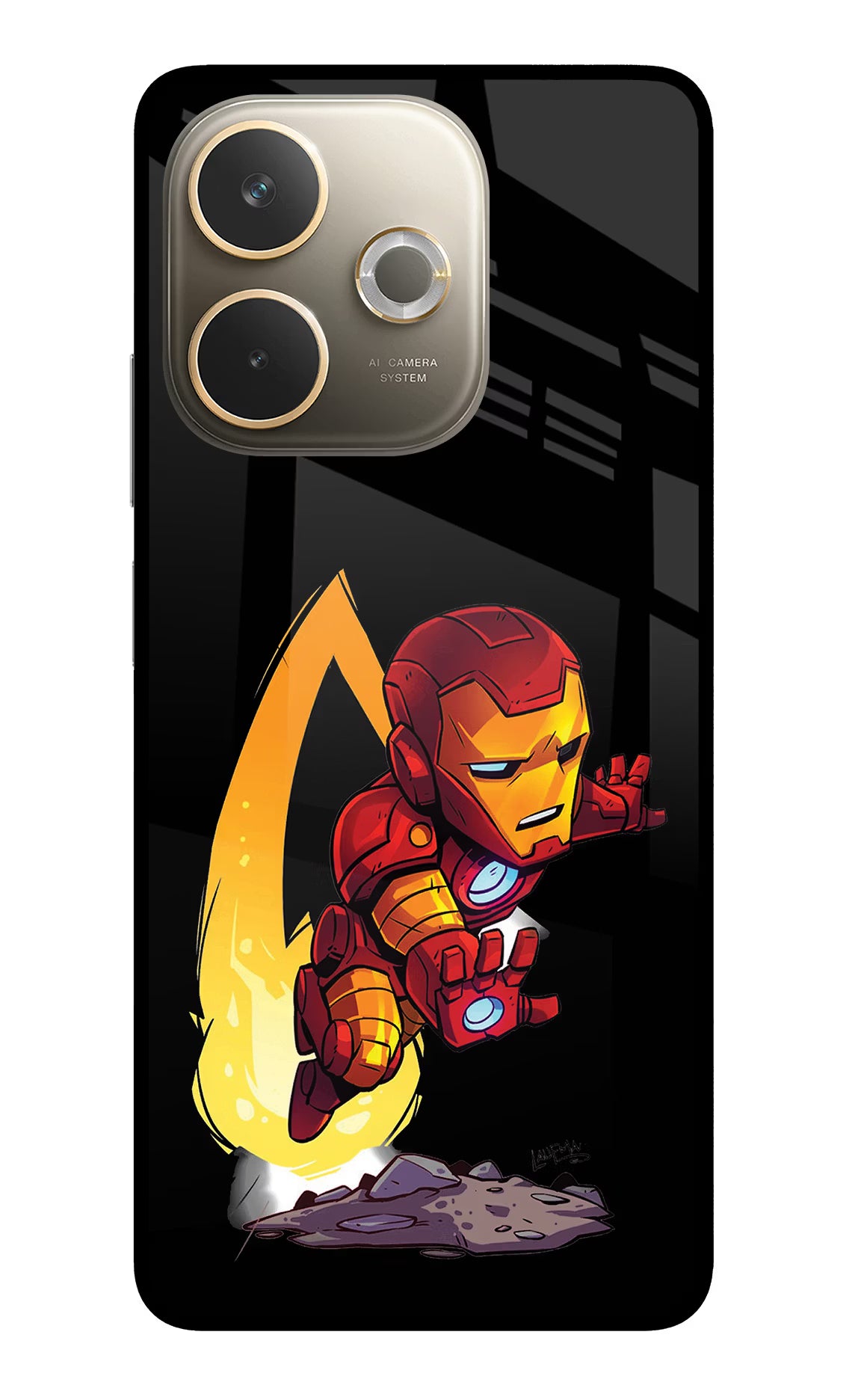IronMan Oppo A5 Pro 5G Glass Case Back Cover by Casekaro