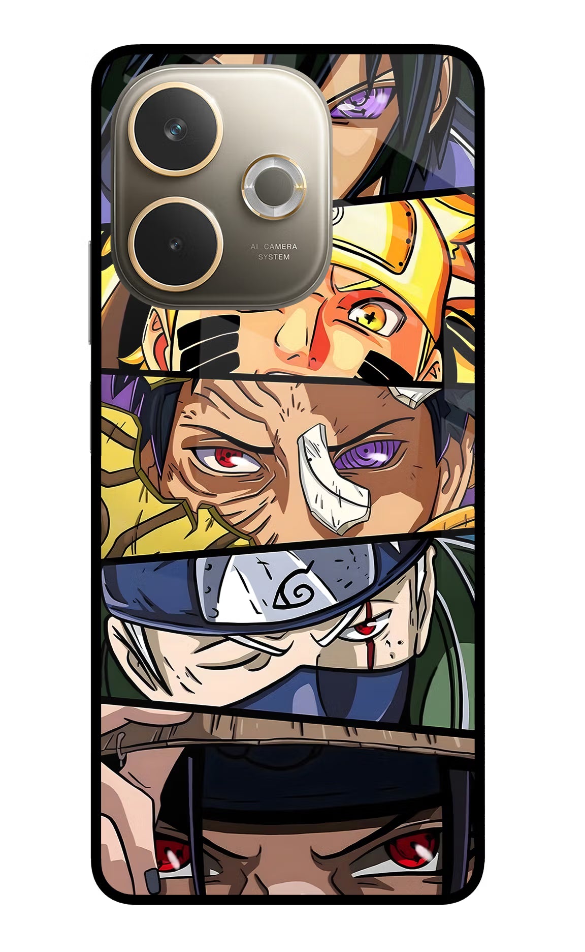 Naruto Character Oppo A5 Pro 5G Glass Case