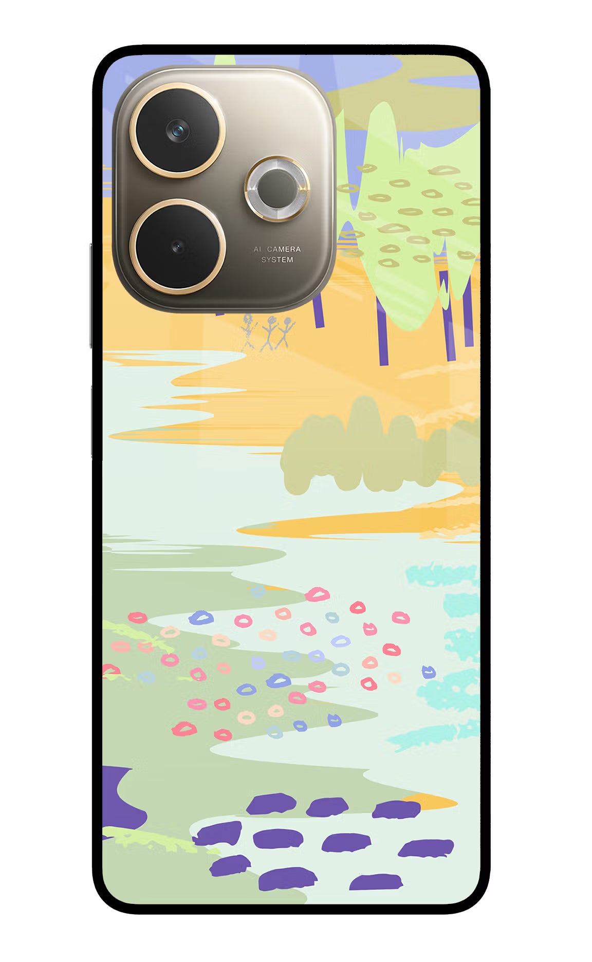 Scenery Oppo A5 Pro 5G Glass Case Back Cover by Casekaro