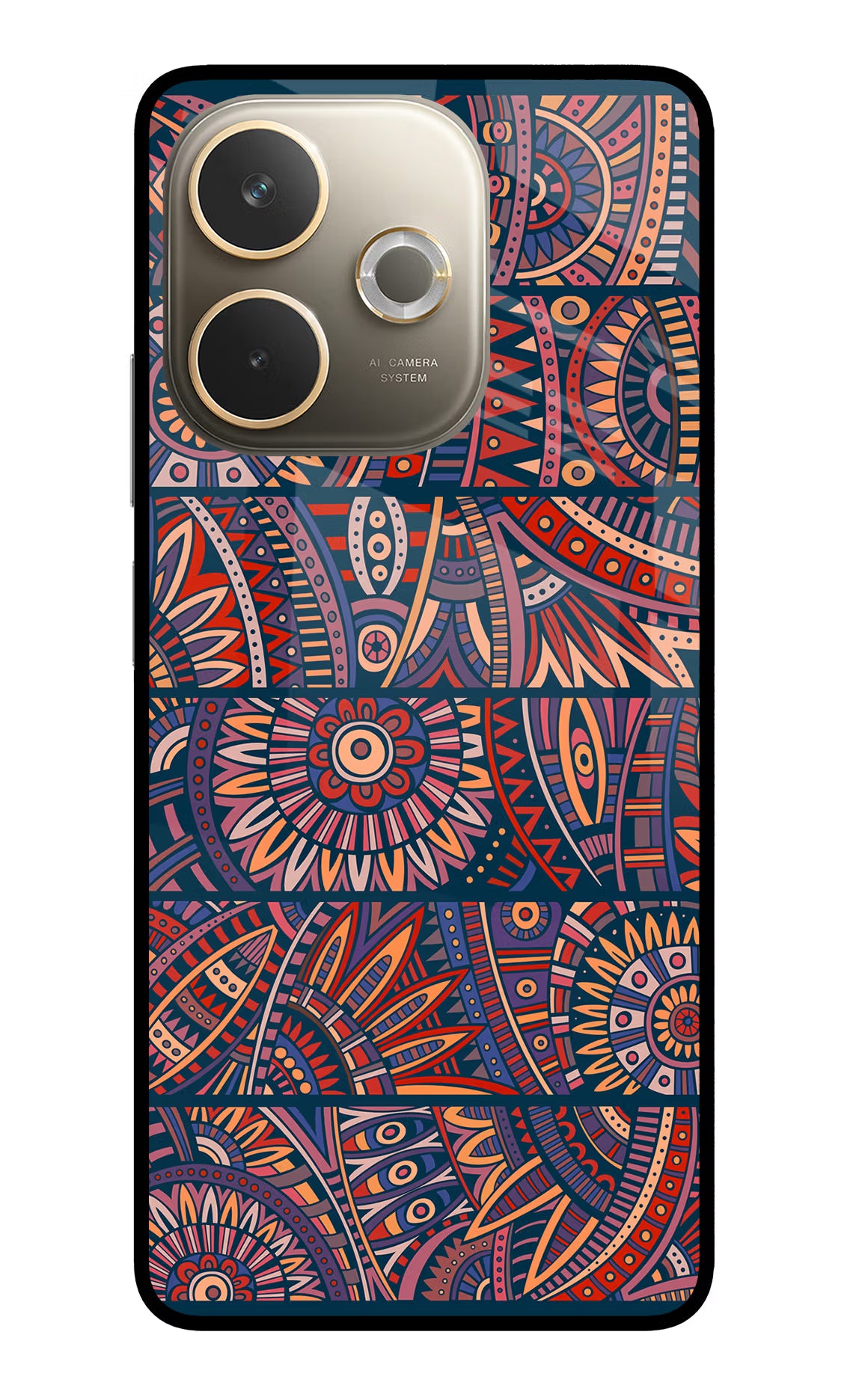 African Culture Design Oppo A5 Pro 5G Glass Case