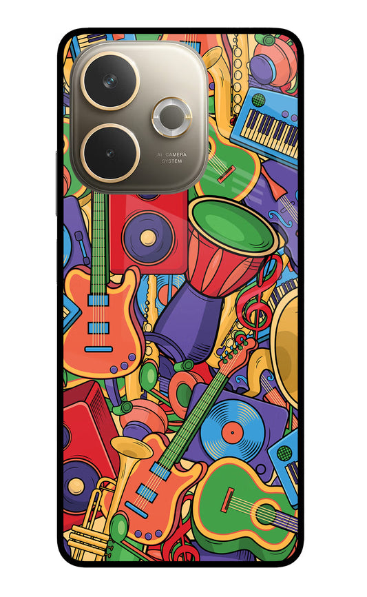 Music Instrument Doodle Oppo A5 Pro 5G Glass Case