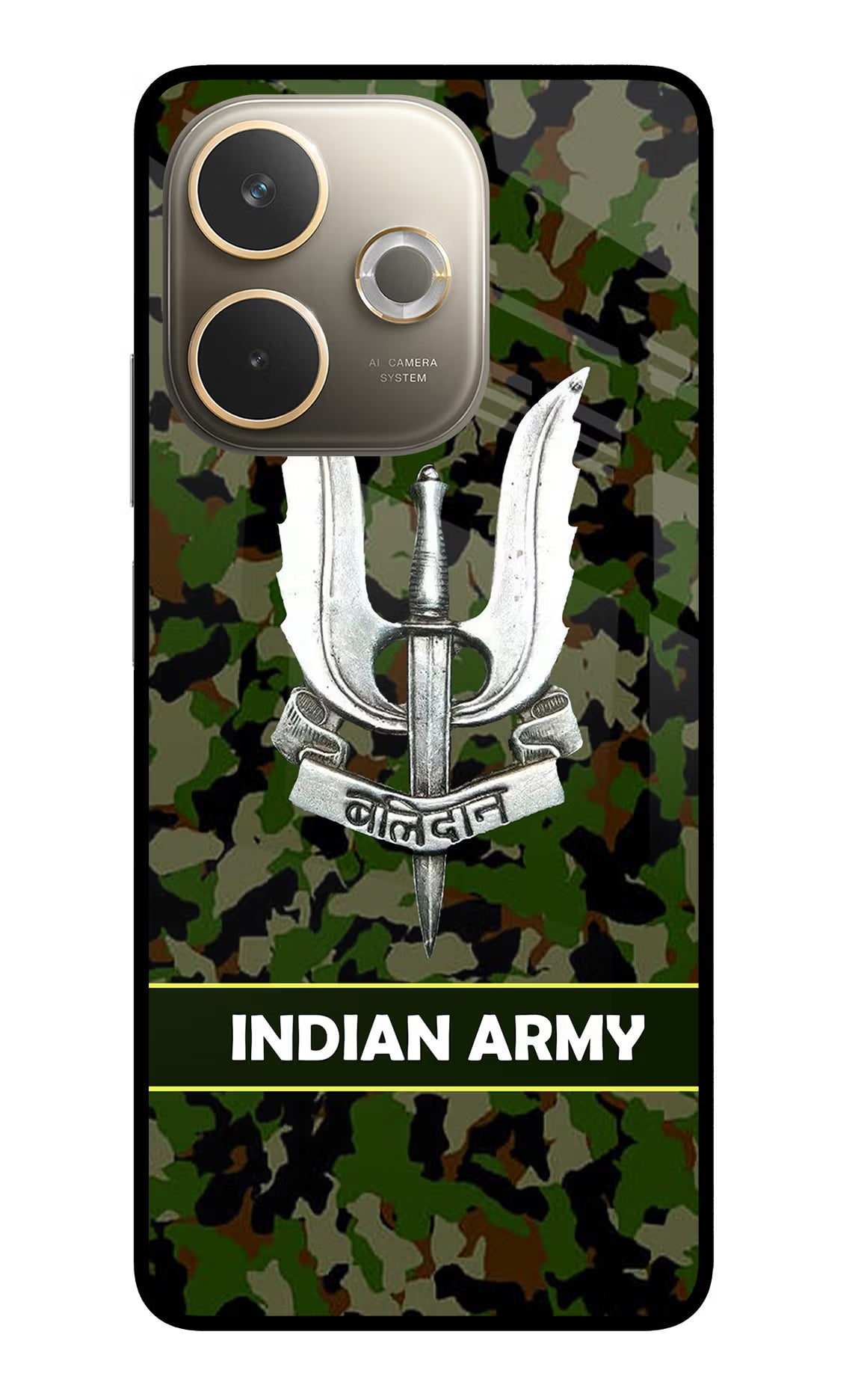 Balidan Indian Logo Oppo A5 Pro 5G Glass Case Back Cover by Casekaro