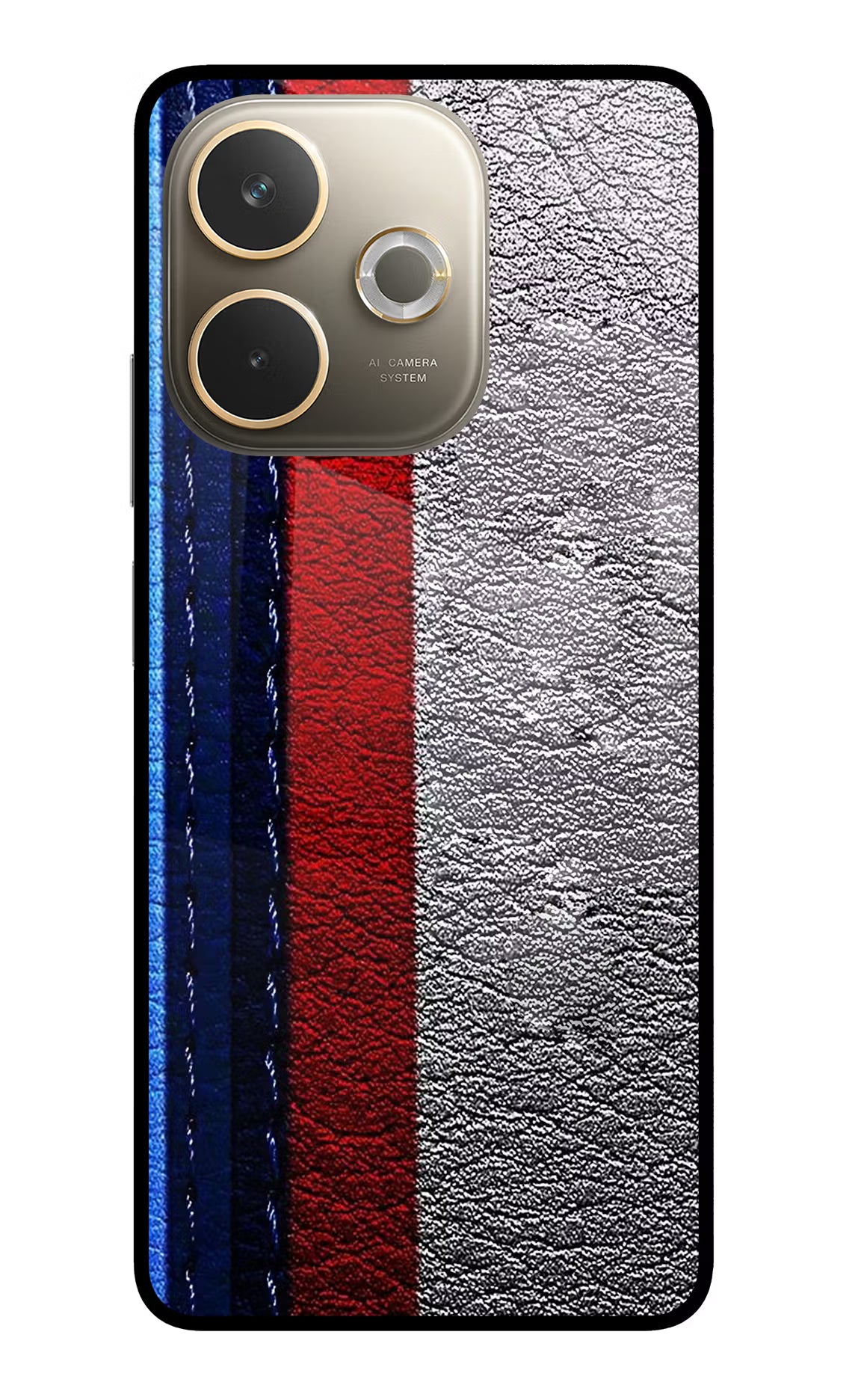 BMW Stripes Oppo A5 Pro 5G Glass Case Back Cover by Casekaro