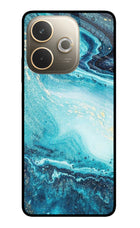 Blue Glitter Marble Oppo A5 Pro 5G Glass Case