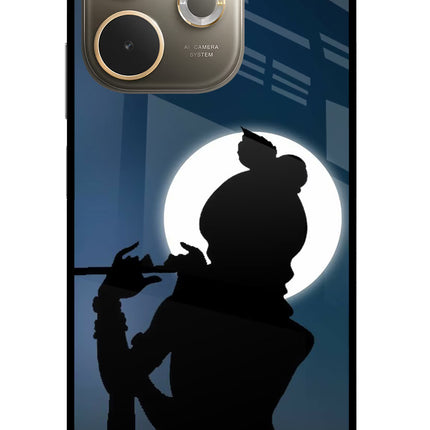 Shri Krishna Silhouette Oppo A5 Pro 5G Glass Case