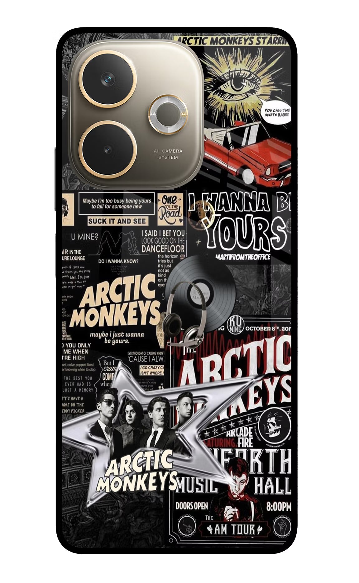 Arctic Monkeys Oppo A5 Pro 5G Glass Case Back Cover by Casekaro