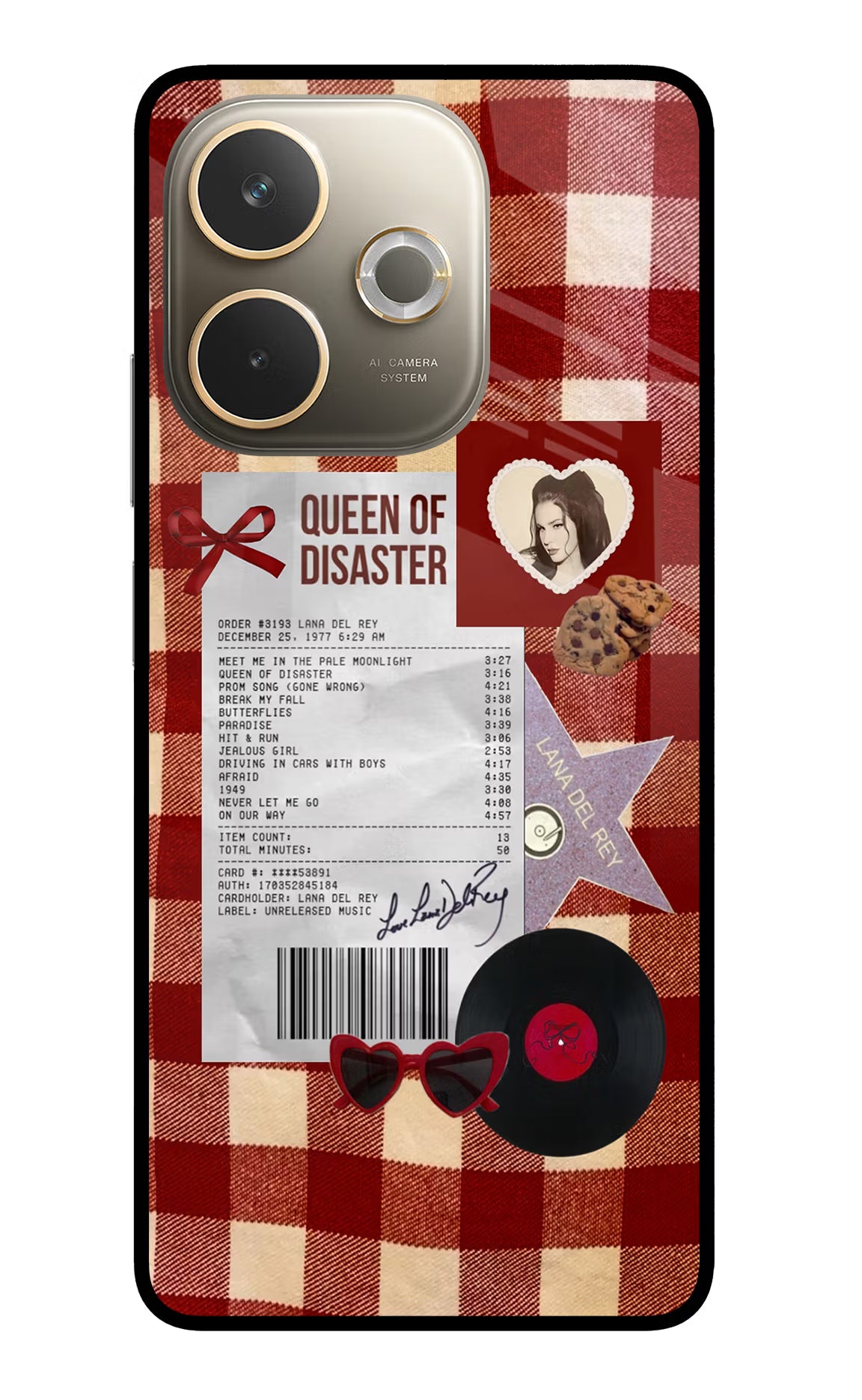 Queen of Disaster Oppo A5 Pro 5G Glass Case Back Cover by Casekaro