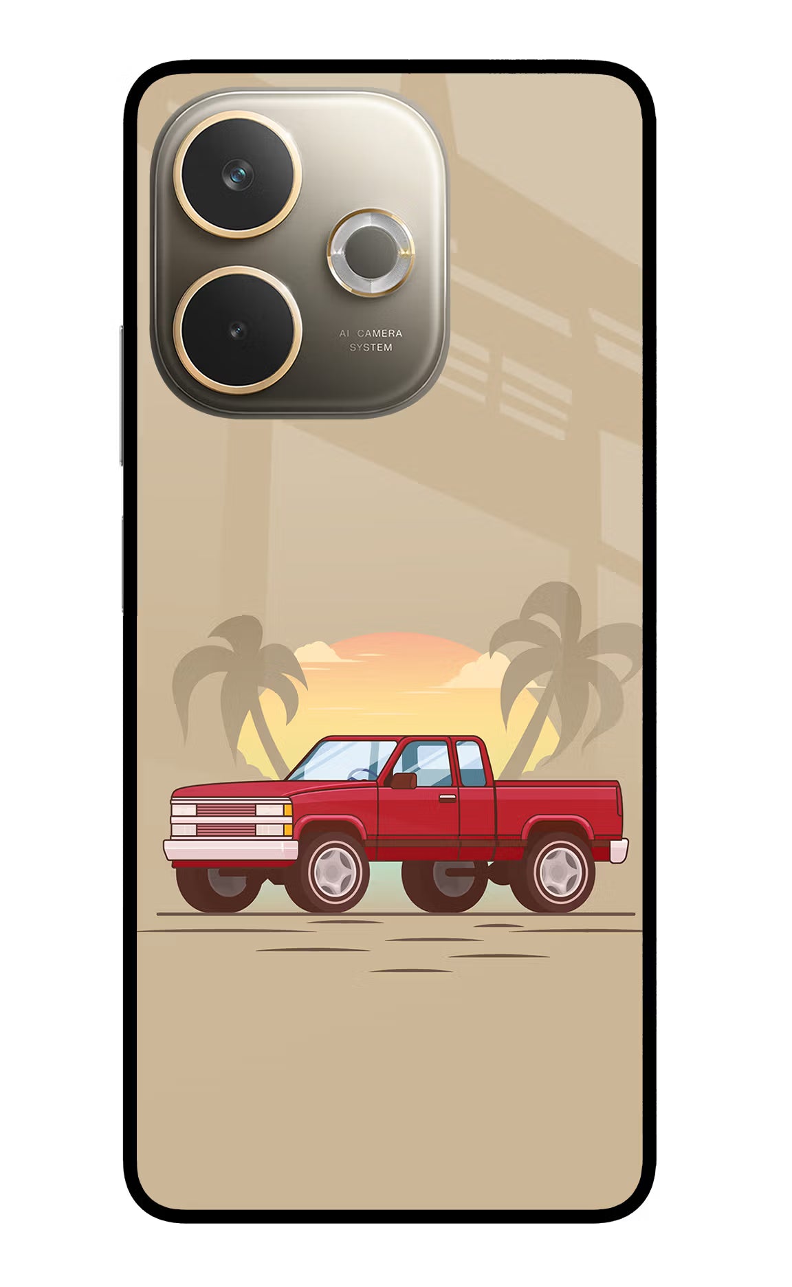 Desert Classic Drive Oppo A5 Pro 5G Glass Case Back Cover by Casekaro