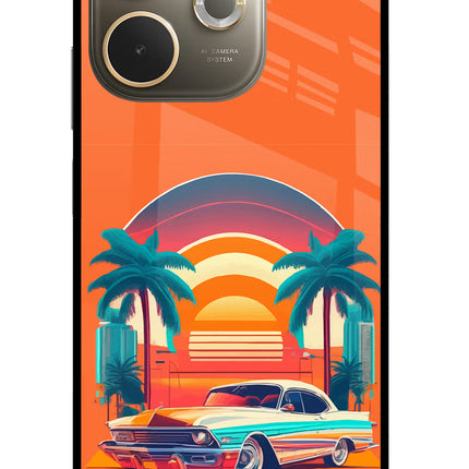 Palm Drive 80s Oppo A5 Pro 5G Glass Case