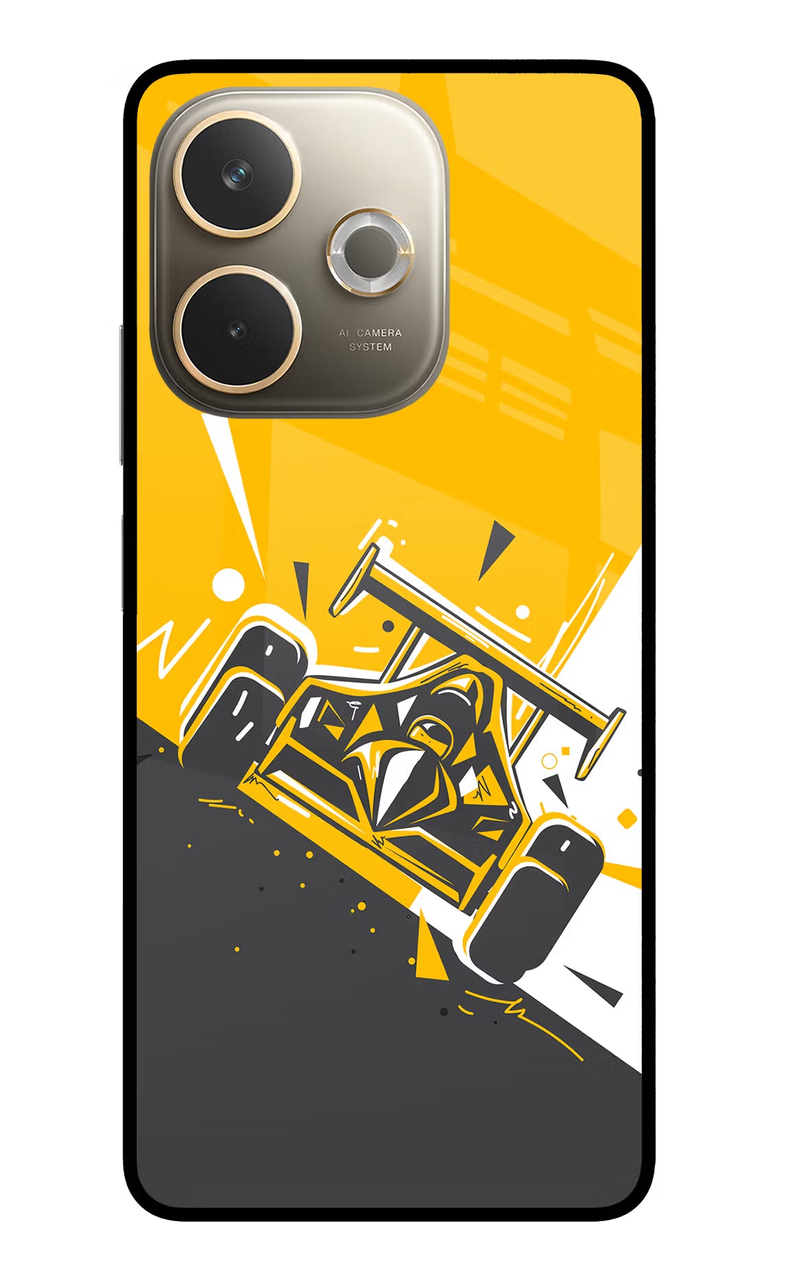 Track King Oppo A5 Pro 5G Glass Case Back Cover by Casekaro