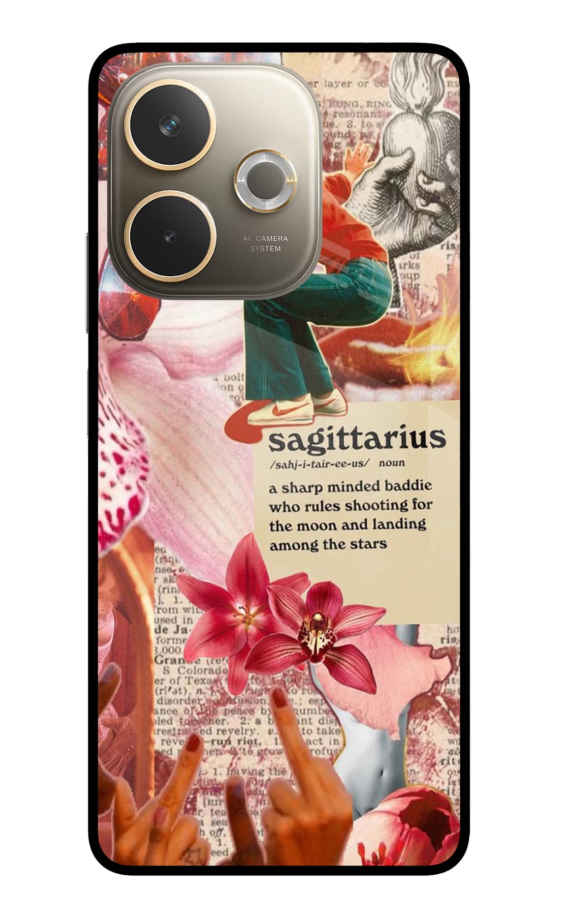 Sagittarius Zodiac Oppo A5 Pro 5G Glass Case Back Cover by Casekaro