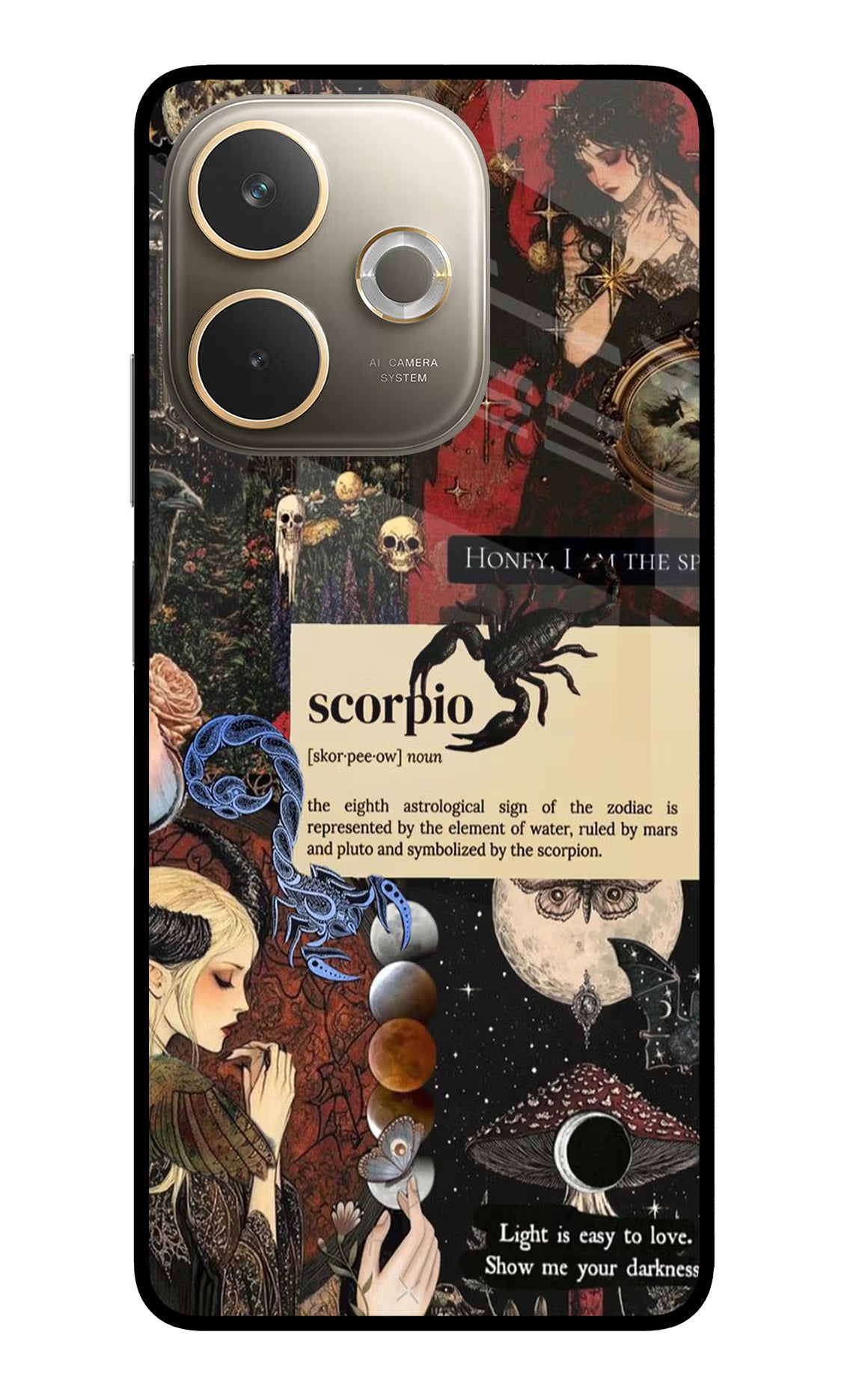 Scorpio Zodiac Oppo A5 Pro 5G Glass Case Back Cover by Casekaro