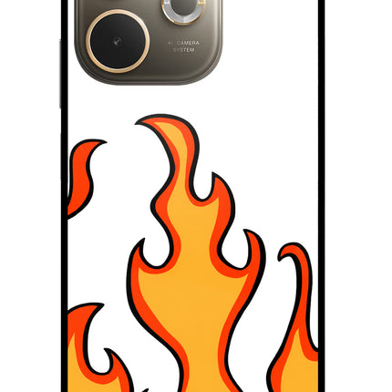 Fired Up – White Oppo A5 Pro 5G Glass Case