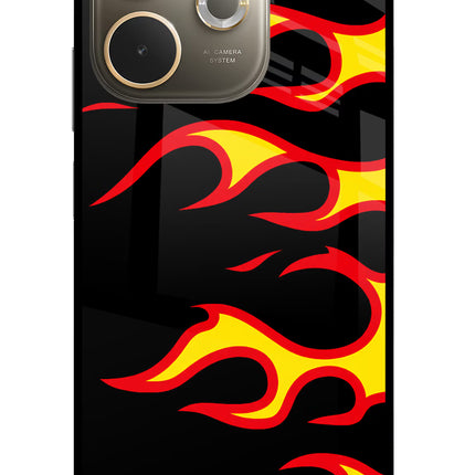 Side Sweep Flames Oppo A5 Pro 5G Glass Case