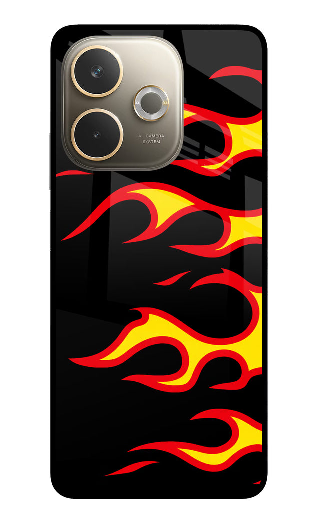 Side Sweep Flames Oppo A5 Pro 5G Glass Case
