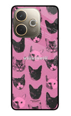 Pink Cats Oppo A5 Pro 5G Glass Case