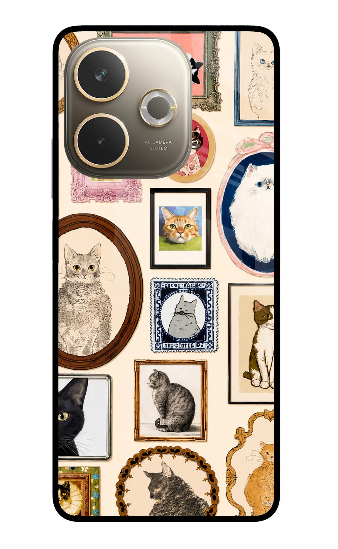 Mirror Cats Oppo A5 Pro 5G Glass Case