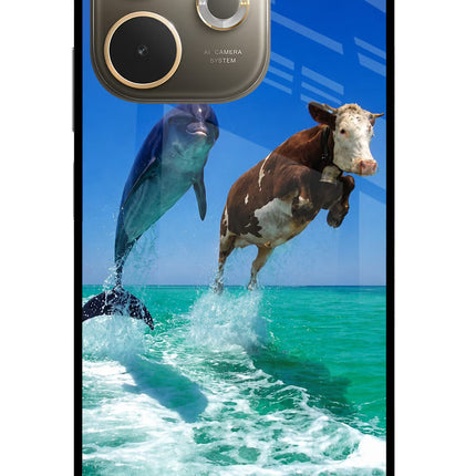 Dolphin vs Cow Oppo A5 Pro 5G Glass Case