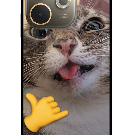 Silly Cat Call Oppo A5 Pro 5G Glass Case