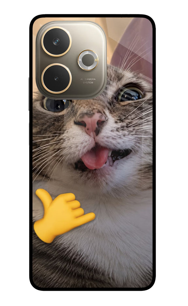 Silly Cat Call Oppo A5 Pro 5G Glass Case