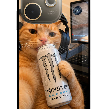 Gamer Cat Energy Oppo A5 Pro 5G Glass Case