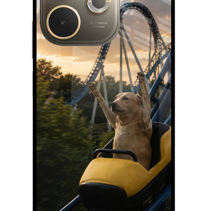 Rollercoaster Dog Oppo A5 Pro 5G Glass Case