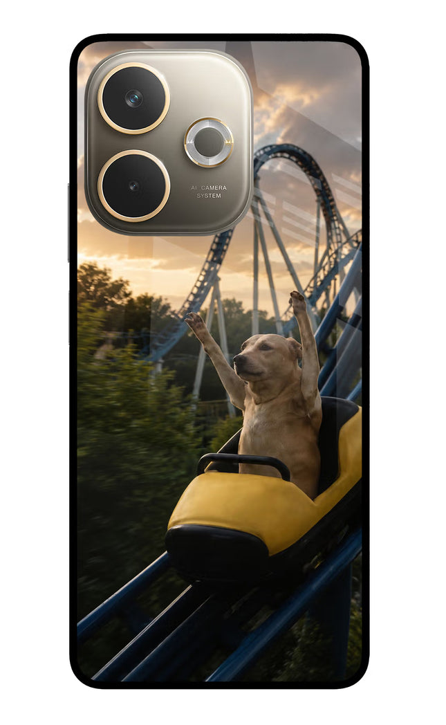 Rollercoaster Dog Oppo A5 Pro 5G Glass Case