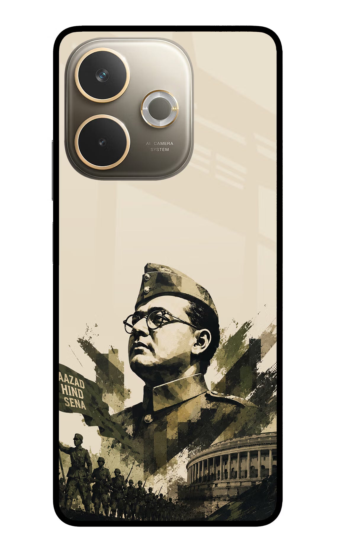 Netaji Rising Oppo A5 Pro 5G Glass Case