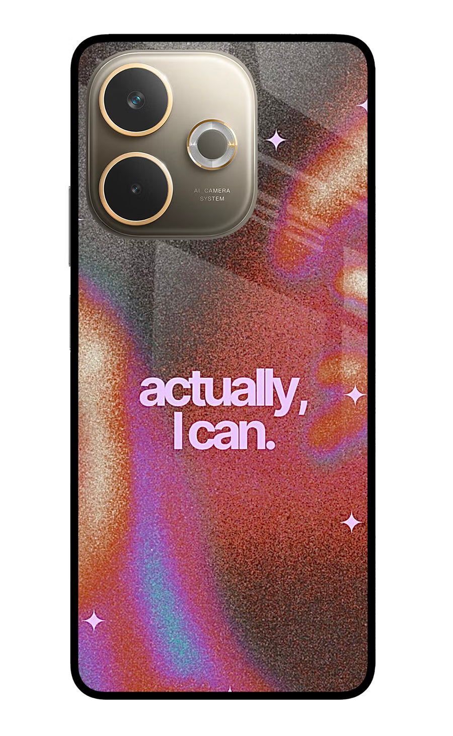 Pink Aura Oppo A5 Pro 5G Back Cover, Glass case