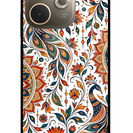 White Mayura Oppo A5 Pro 5G Glass Case