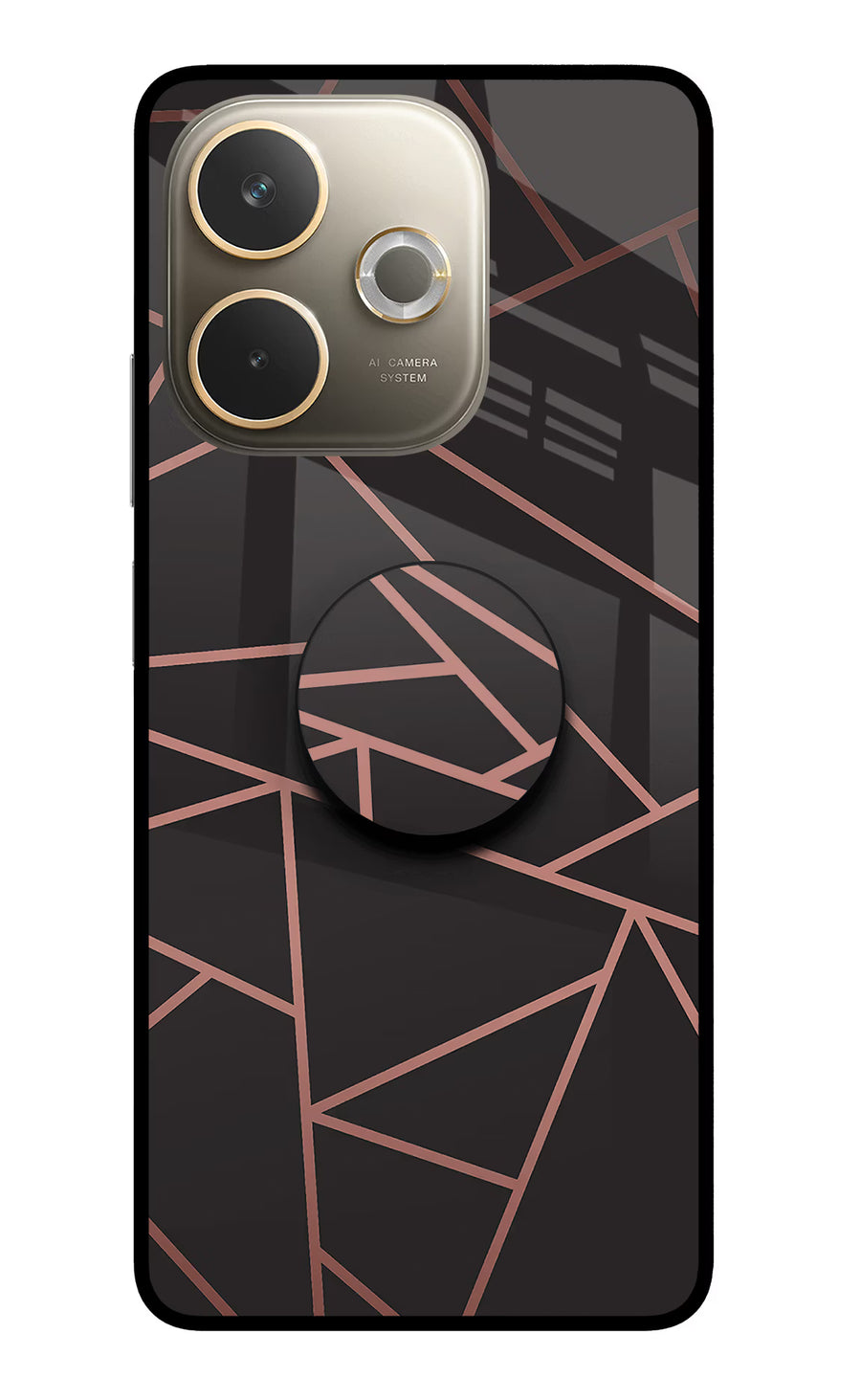 Geometric Pattern Oppo A5 Pro 5G Pop Case, Glass case
