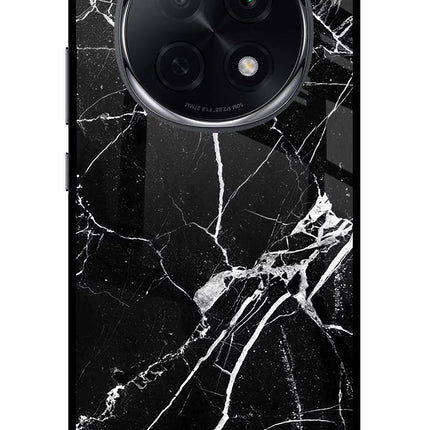 Black Marble Pattern Oppo F29 Pro 5G Glass Case