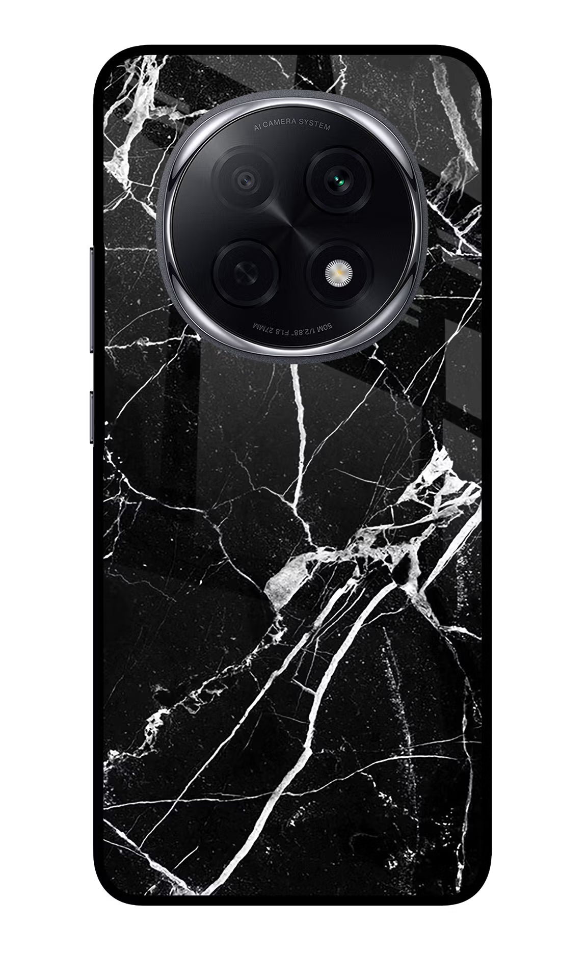 Black Marble Pattern Oppo F29 Pro 5G Glass Case