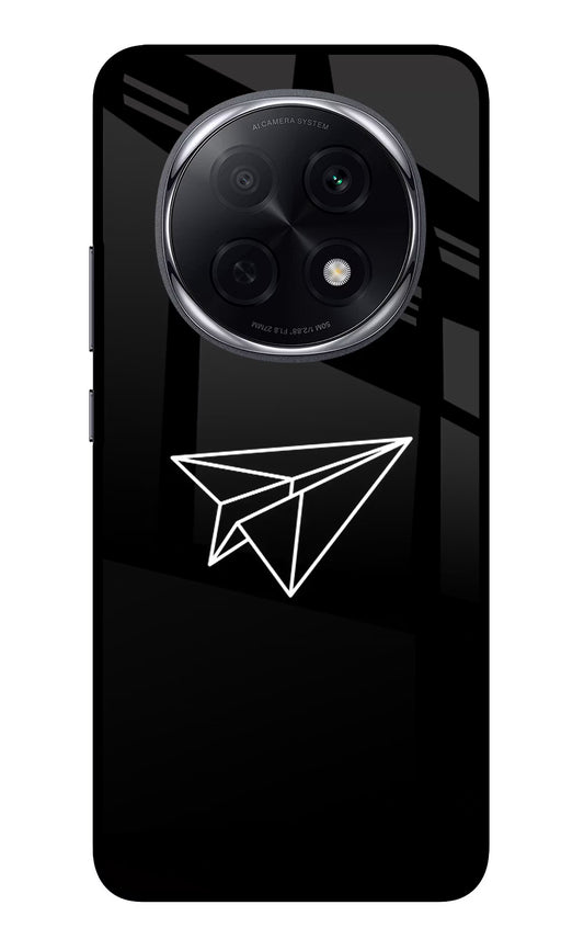 Paper Plane White Oppo F29 Pro 5G Glass Case