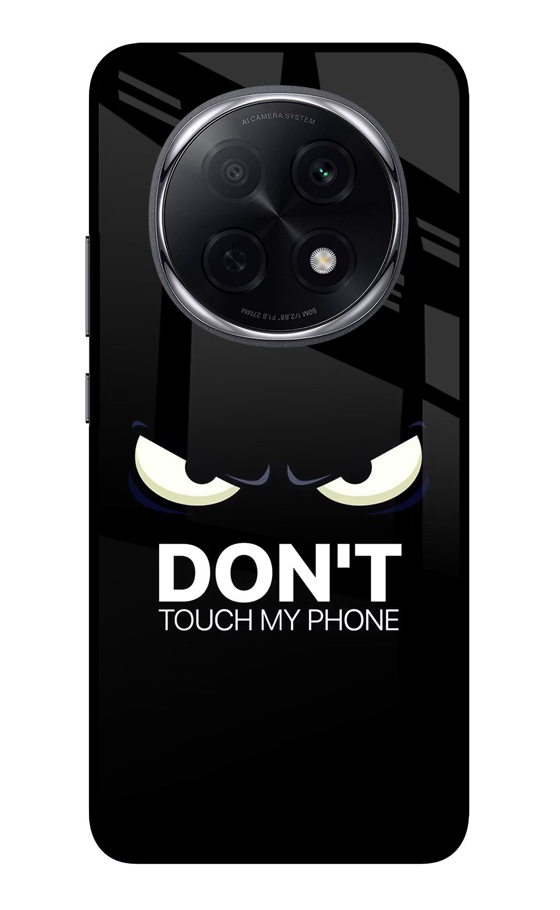 Don'T Touch My Phone Oppo F29 Pro 5G Glass Case Back Cover by Casekaro