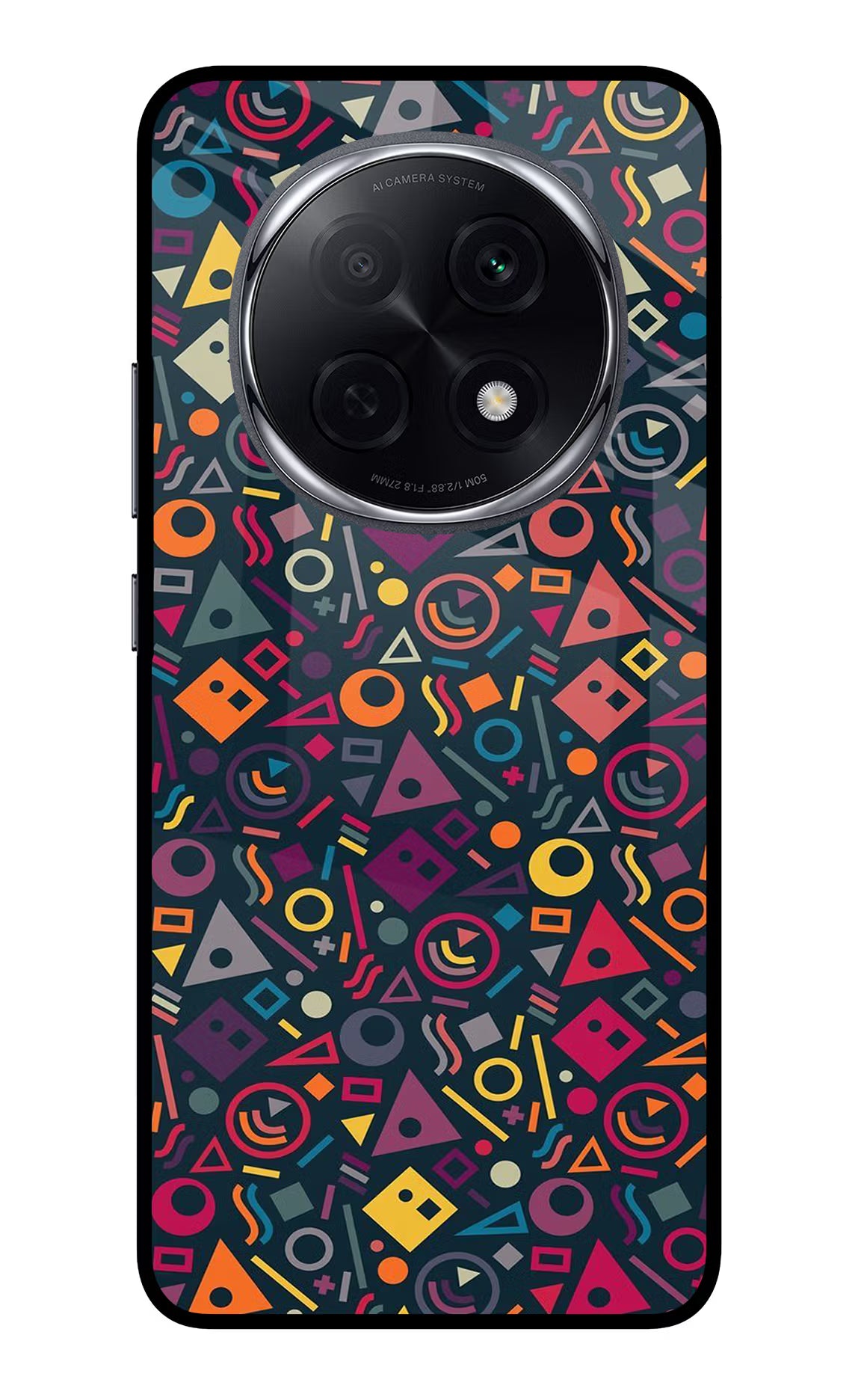 Geometric Abstract Oppo F29 Pro 5G Glass Case Back Cover by Casekaro