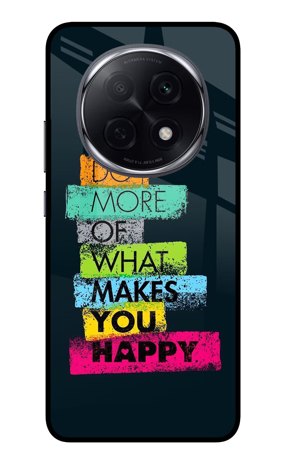 Do More Of What Makes You Happy Oppo F29 Pro 5G Glass Case Back Cover by Casekaro