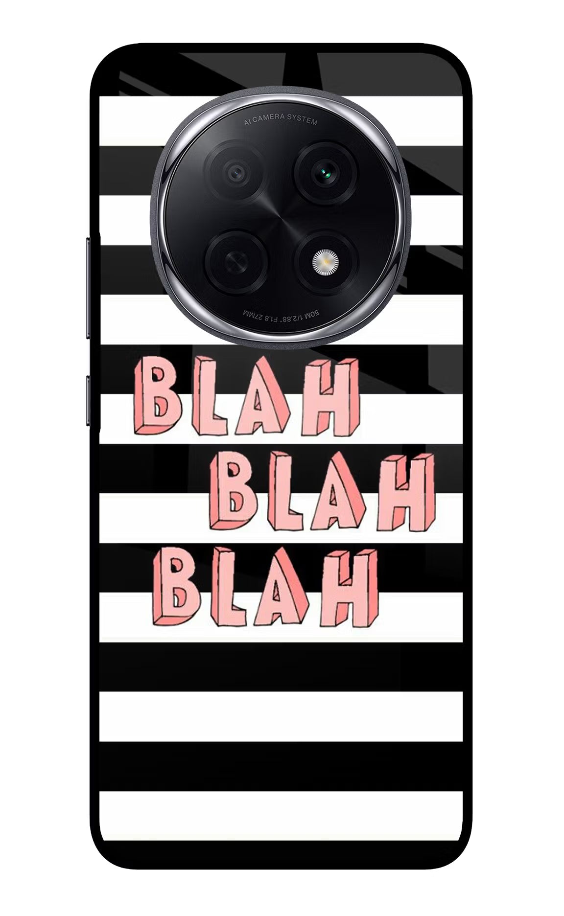 Blah Blah Blah Oppo F29 Pro 5G Glass Case Back Cover by Casekaro