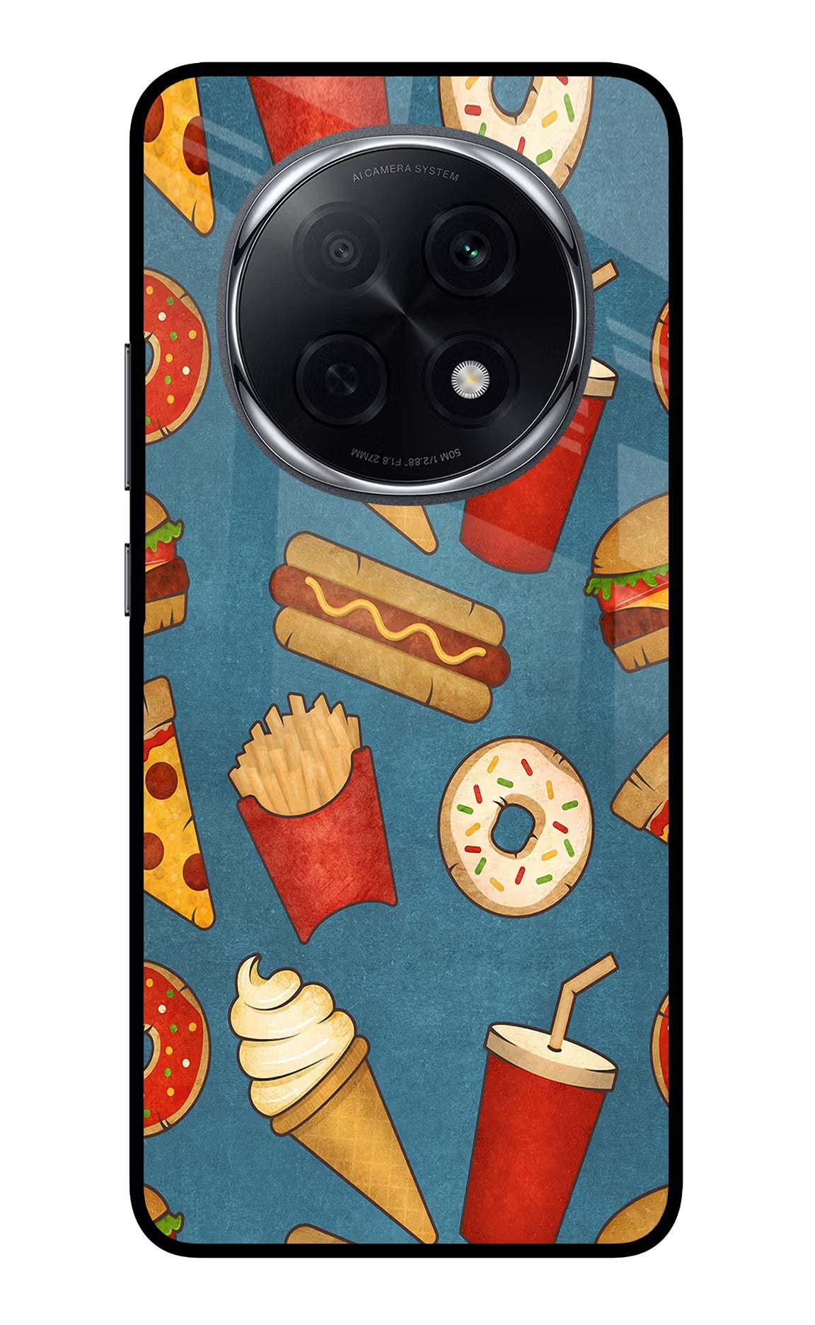 Foodie Oppo F29 Pro 5G Glass Case Back Cover by Casekaro