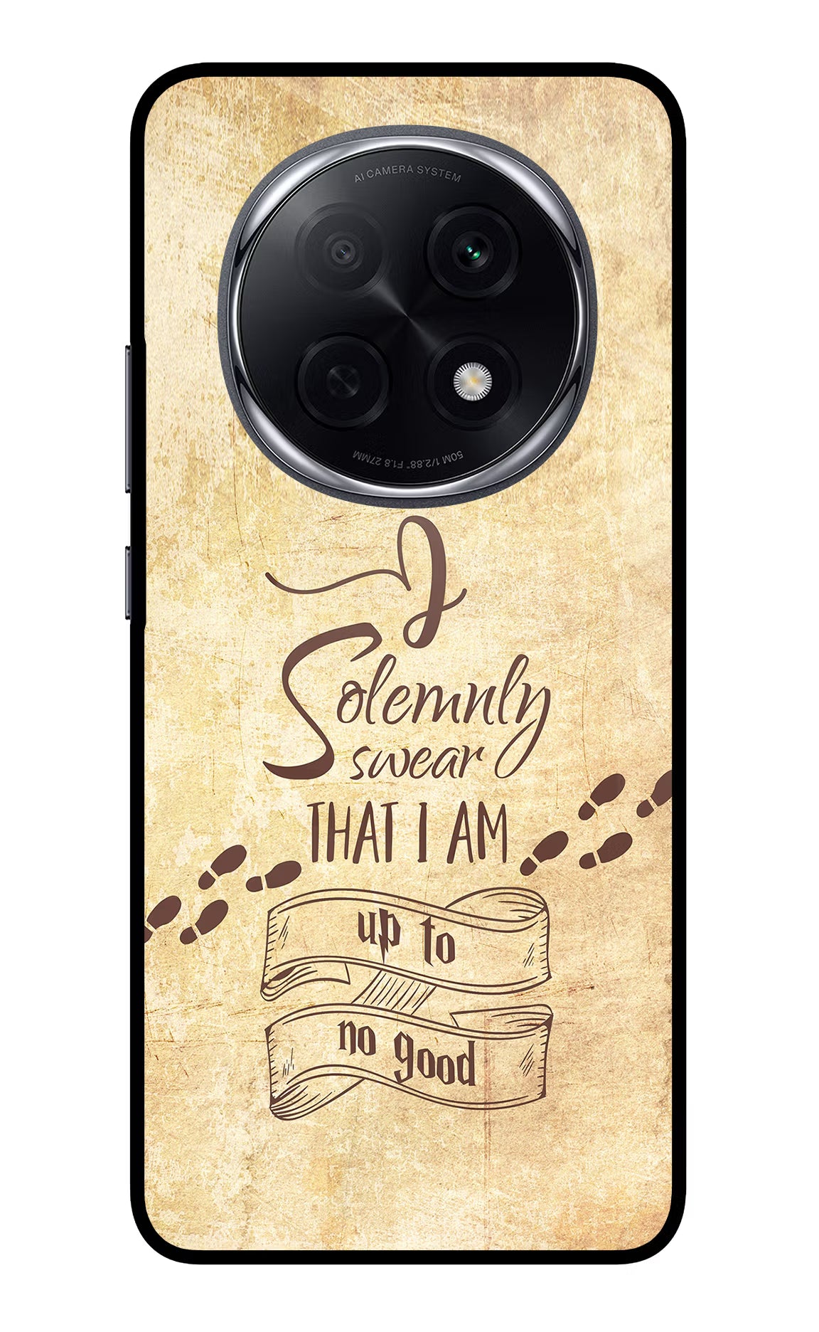 I Solemnly swear that i up to no good Oppo F29 Pro 5G Glass Case Back Cover by Casekaro