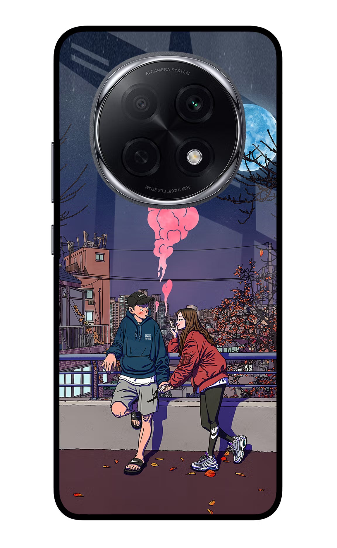 Chilling Couple Oppo F29 Pro 5G Glass Case Back Cover by Casekaro