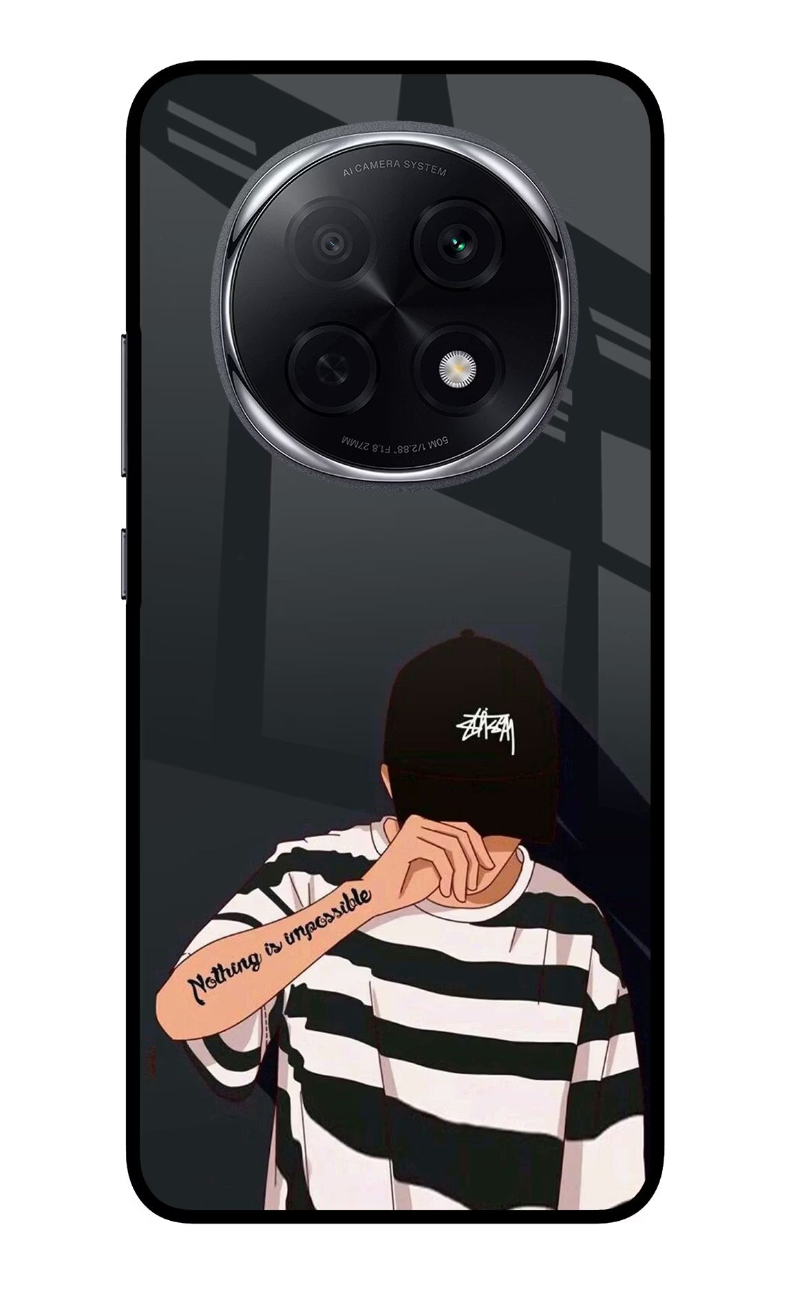 Aesthetic Boy Oppo F29 Pro 5G Glass Case Back Cover by Casekaro