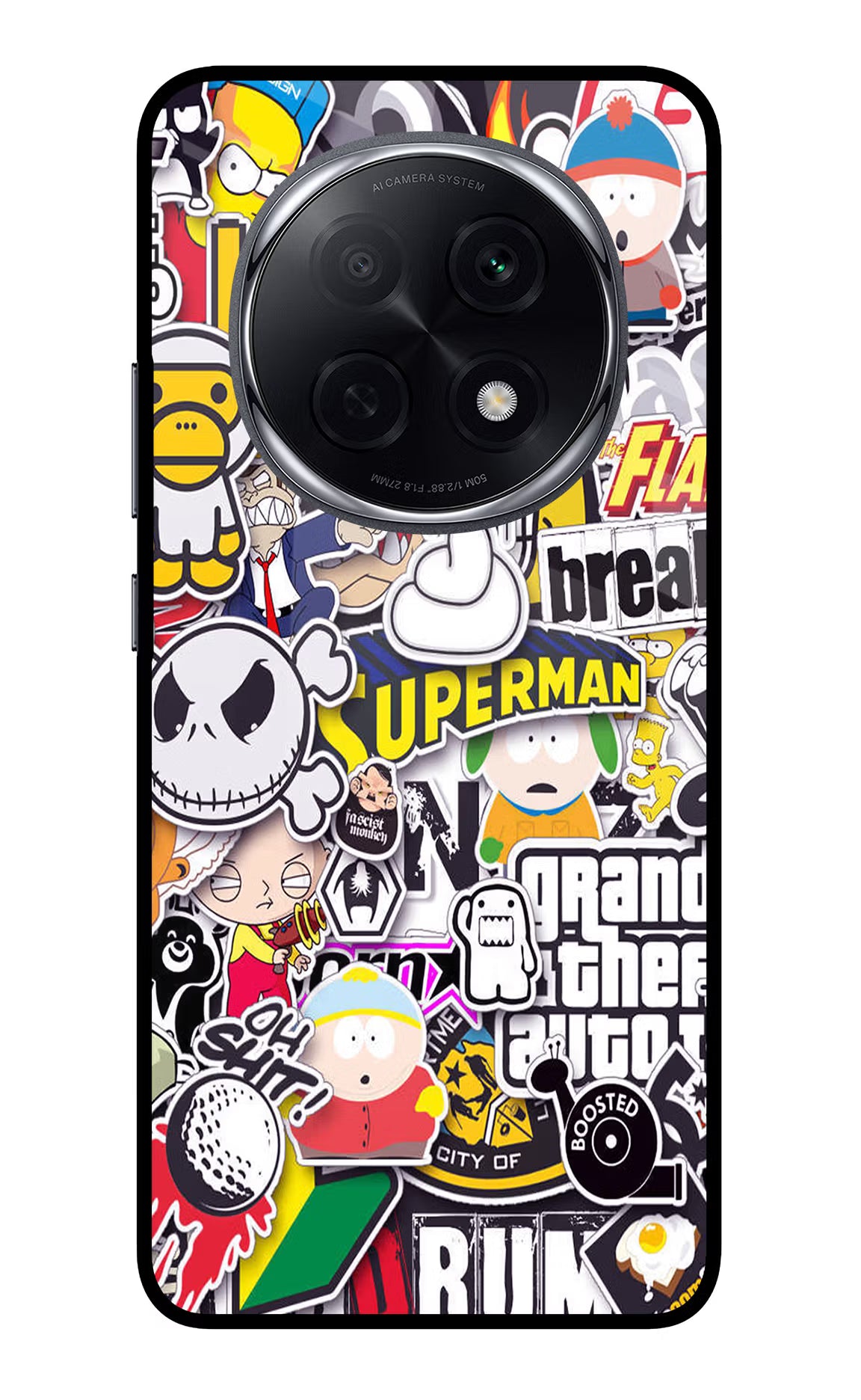 Sticker Bomb Oppo F29 Pro 5G Glass Case