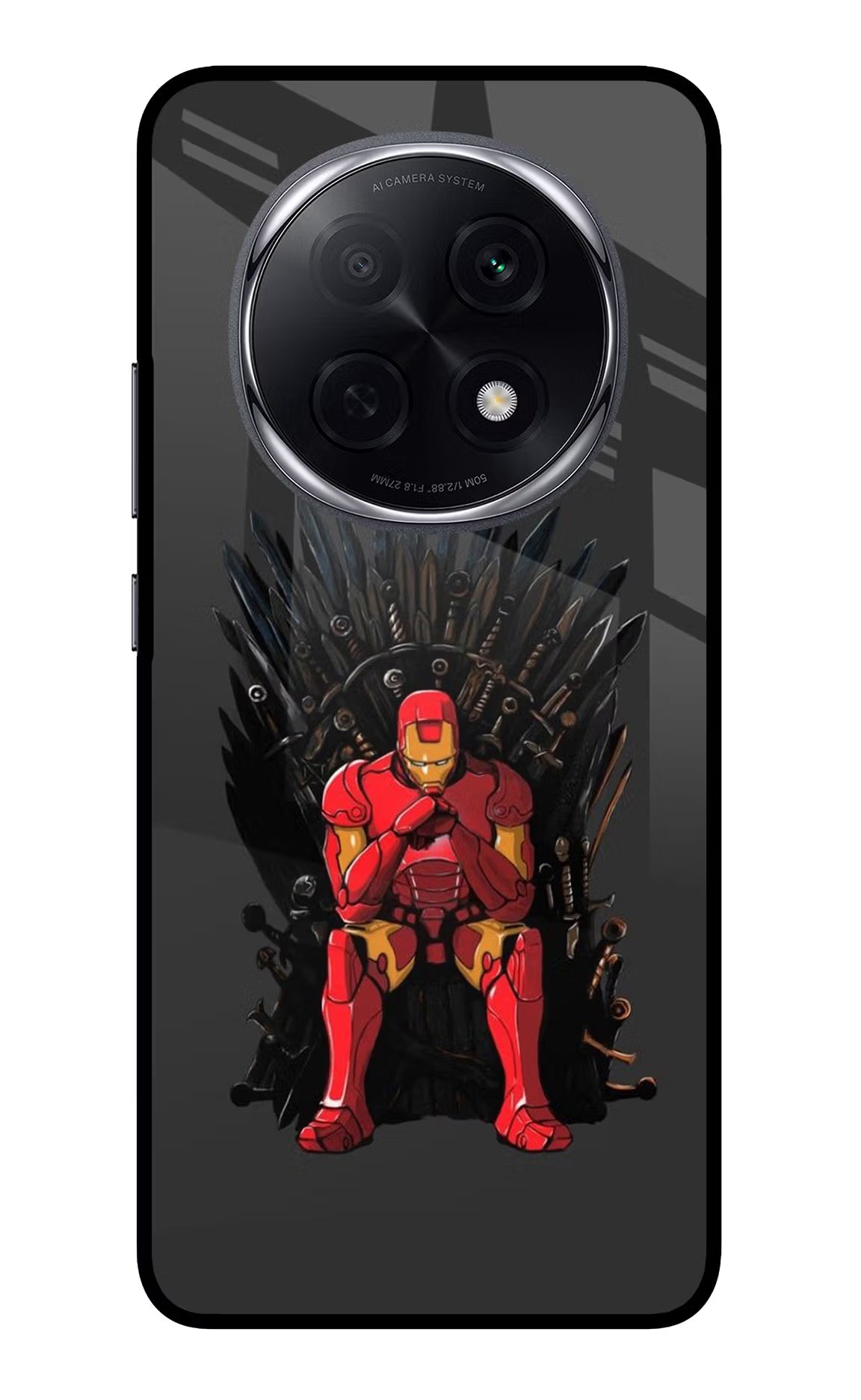 Ironman Throne Oppo F29 Pro 5G Glass Case Back Cover by Casekaro