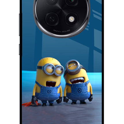 Minion Laughing Oppo F29 Pro 5G Glass Case Back Cover by Casekaro