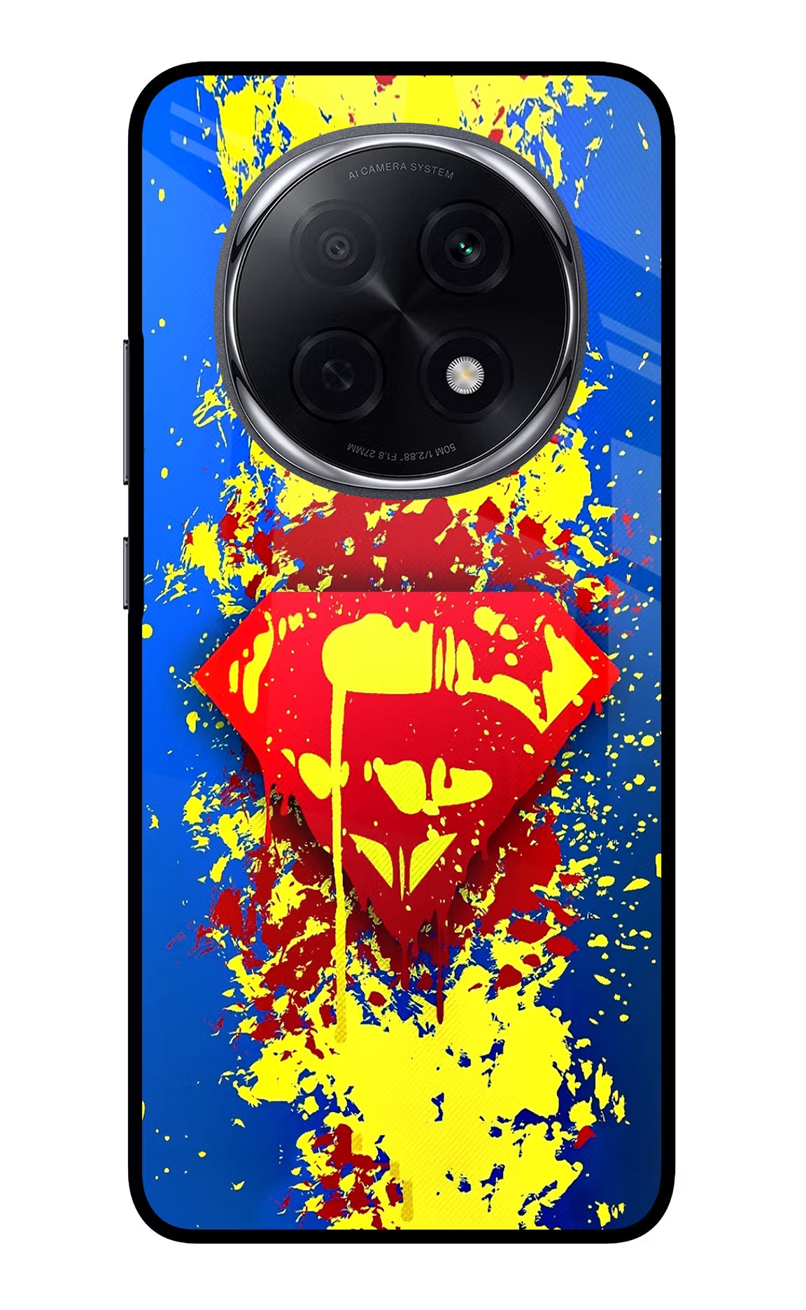 Superman logo Oppo F29 Pro 5G Glass Case Back Cover by Casekaro